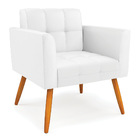 Kit 1 Sofá Namoradeira E 1 Poltrona Elisa Corino Pés Palito C