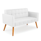 Kit 1 Sofá Namoradeira E 1 Poltrona Elisa Corino Pés Palito C