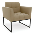 Kit 1 Sofá Namoradeira E 1 Poltrona Elisa Suede Marrom Rato B