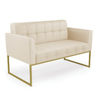 Kit 1 Sofá Namoradeira E 2 Poltronas Elisa Corino Bege Base M