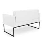 Kit 1 Sofá Namoradeira E 2 Poltronas Elisa Corino Branco Base