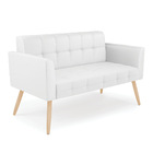 Kit 1 Sofá Namoradeira E 2 Poltronas Elisa Corino Pés Palito