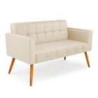 Kit 1 Sofá Namoradeira E 2 Poltronas Elisa Corino Pés Palito