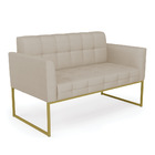 Kit 1 Sofá Namoradeira E 2 Poltronas Elisa Veludo Luxo Base M