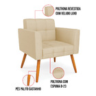 Kit 1 Sofá Namoradeira E 2 Poltronas Elisa Veludo Luxo Off Wh