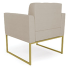 Kit 1 Sofá Namoradeira E 2 Poltronas Elisa Veludo Luxo Prata