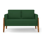 Kit 1 Sofá Namoradeira E 2 Poltronas Lana Veludo Base De Made