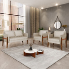 Kit 1 Sofá Namoradeira E 2 Poltronas Lana Veludo Luxo Prata A