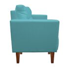 Kit 1 Sofá Namoradeira E 2 Poltronas Livia Suede Azul Turques