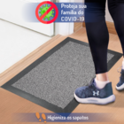 Kit 1 Tapete Sanitizante Pedilúvio Cinza + 1 Tapete Mágico Su