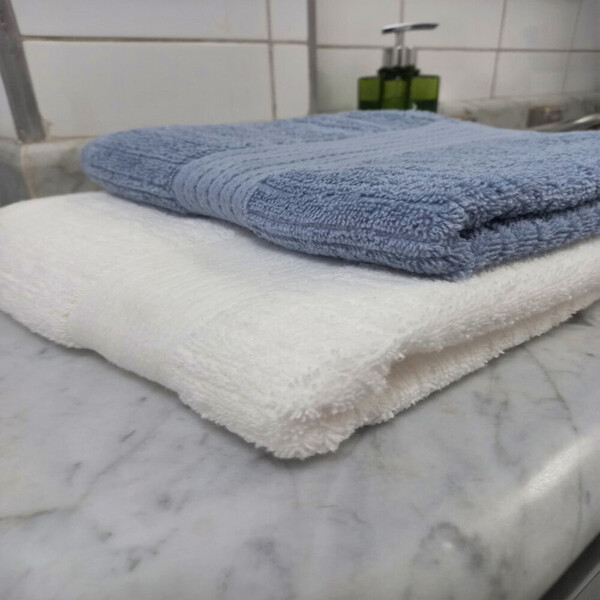 Kit 1 Toalha De Banho 70/140 + 1 Toalha De Rosto 48/85 Azul F