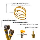 Kit 2,5 Metros Tubo Pex 16 +cotov +conec +niple + Válvula Bm