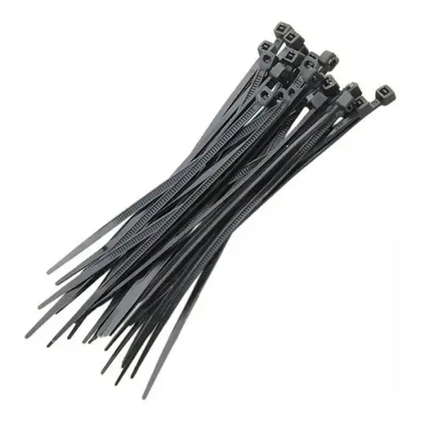 Kit 200 Abraçadeiras Nylon 3,6x150mm Preto Pacote Kala