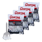 Kit 200 Espaçador Nivelador Piso Easy Spin Rosca 1mm Cortag