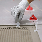 Kit 200 Espaçador Nivelador Piso Easy Spin Rosca 2mm Cortag