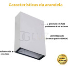 Kit 20 Arandela 2 Fachos Uso Externo Interno Led 4w - Branco