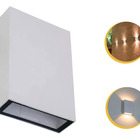 Kit 20 Arandela 2 Fachos Uso Externo Interno Led 4w - Branco