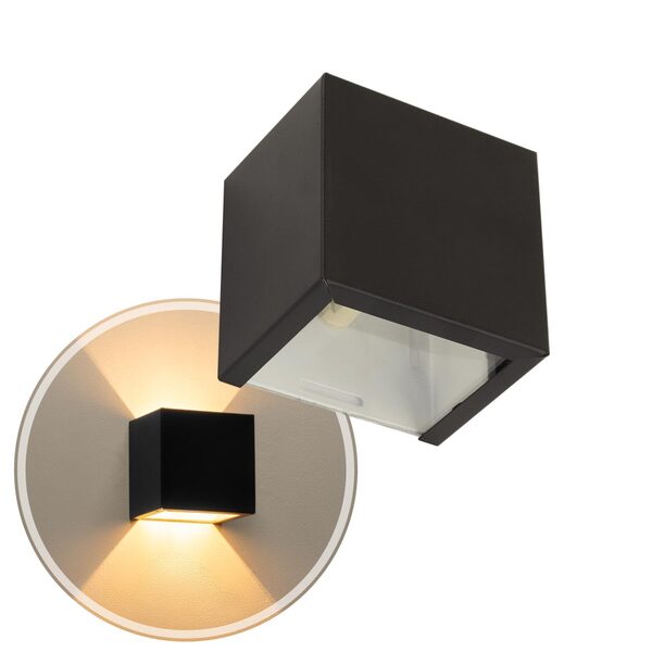 Kit 20 Arandelas 2 Fachos Slim Marrom Luminária Externa ou In