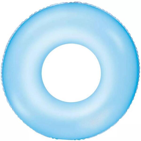 Kit 20 Boia Inflável Redonda Azul Neon Plástica 76cm - Mor