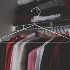 Kit 20 Cabides Cromado Para Roupas Para Guarda Roupas Closet