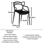 Kit 20 Cadeiras De Jantar Allegra Design Empilhável - Preto