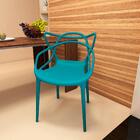 Kit 20 Cadeiras De Jantar Allegra Design Empilhável - Turquesa