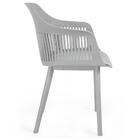 Kit 20 Cadeiras De Jantar Estofada Marcela - Cinza