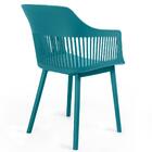 Kit 20 Cadeiras De Jantar Estofada Marcela - Turquesa