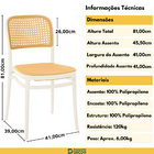 Kit 20 Cadeiras De Jantar Roma Para Sala E Cozinha - Branco