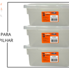 Kit 20 Caixa Organizadora Biopratika Com Tampa 5 Litros 0320