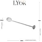 Kit 20 Colheres Bailarinas 26cm Inox Tress Lyor Prateda Rest