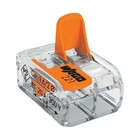 Kit 20 Conector Emenda Compacto Fios E Cabos 2 Vias 221 Wago