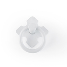 Kit 20 Dobradiças Mexicana + 10 Puxadores Argola - Branco