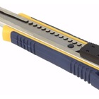 Kit 20 Estilete Emborrachado Autotrava 18mm Azul Brasfort