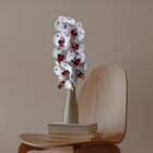 Kit 20 Flores Orquídeas Branca Artificial Realista Com Tons D