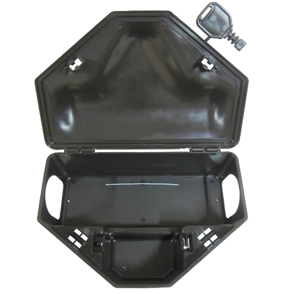 Kit 20 Freerat Porta Iscas Ratos Chave 2 Travas Resistente