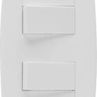 Kit 20 Interruptor Elétrico 2 Teclas Branco 10a - Ilumi