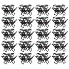 Kit 20 Jogos De Mesa Com 4 Cadeiras De Madeira Dobravel 60x60