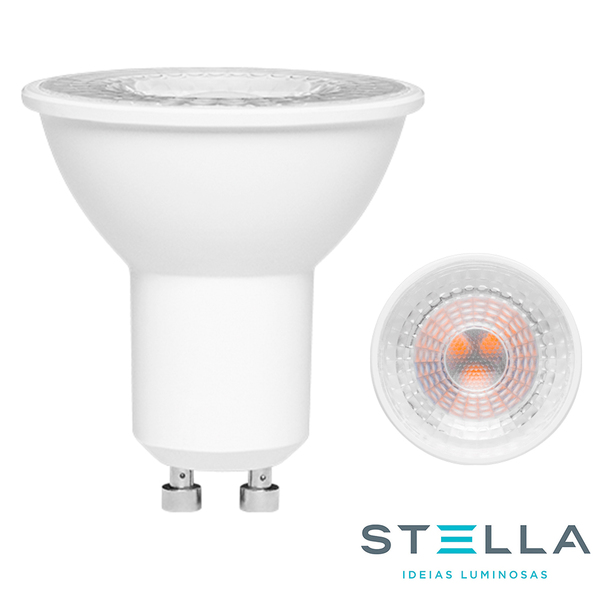 Kit 20 Lâmpada Led Mr16 Gu10 6w Stella 6500k Branco Frio - St