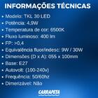 Kit 20 Lâmpadas Bulbo Led Taschibra Tkl Biv E27 4,9w 6500k