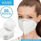 Kit 20 Máscaras Kn95 Proteção 5 Camada Respiratória Pff2 N95