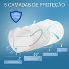 Kit 20 Máscaras Kn95 Proteção 5 Camada Respiratória Pff2 N95