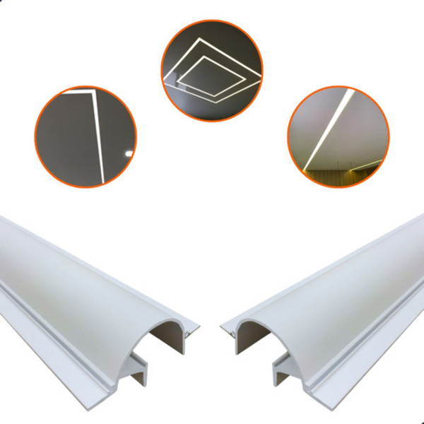Kit 20 Metros Perfil De Led Embutir No Frame Iluminação