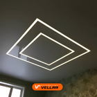 Kit 20 Metros Perfil Led Embutir No Frame Duplo Iluminação