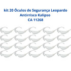 Kit 20 Óculos Segurança Leopardo Antirrisco Kalipso Ca 11268