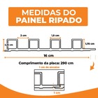Kit 20 Painel Ripado Prime Madeira Pvc Cambará Mantra Wave 2,