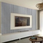 Kit 20 Painel Ripado Prime Madeira Pvc Cambará Mantra Wave 2,