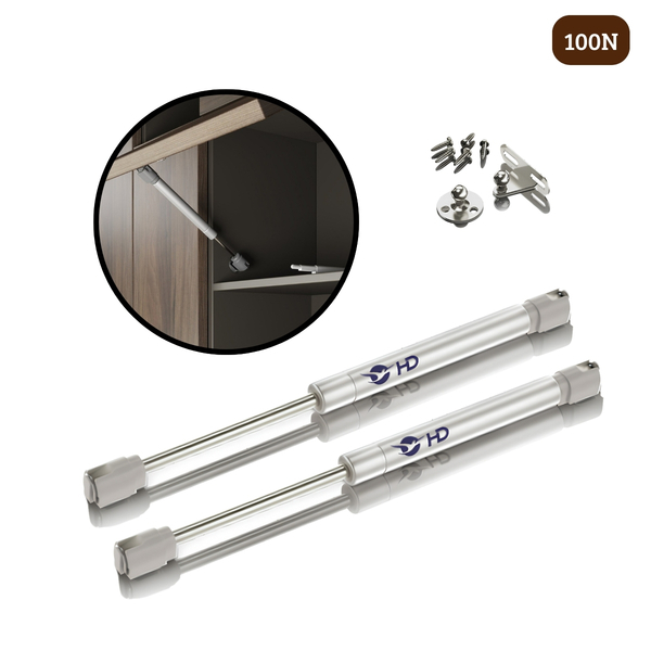 Kit 20 Pistão À Gás Com Amortecedor P/ Armário Cozinha 100n