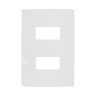 Kit 20 Placa Branca 2 Módulos Com Suporte Linha I9 - Ilumi