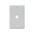 Kit 20 Placa C/ Furo Central Cabo Com Conector Antena Branca